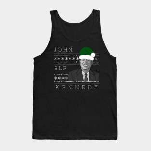 Holiday Sweater: JFK - John Elf Kennedy Tank Top